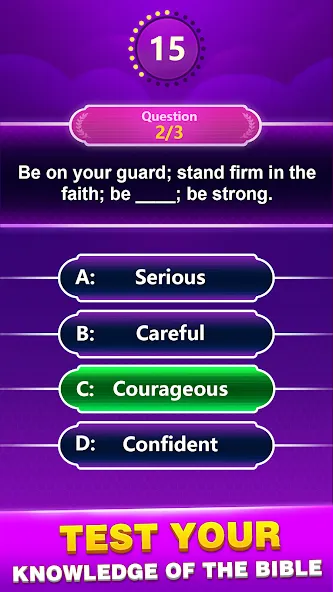 Bible Trivia - Word Quiz Game (Библейская викторина)  [МОД Много денег] Screenshot 3