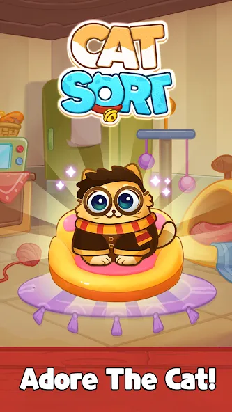 Cat Sort Puzzle: Cute Pet Game  [МОД Menu] Screenshot 1