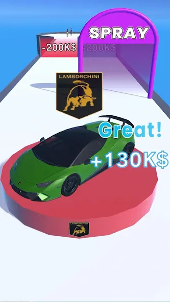 Get the Supercar 3D (Гет зе Суперкар 3Д)  [МОД Много монет] Screenshot 5