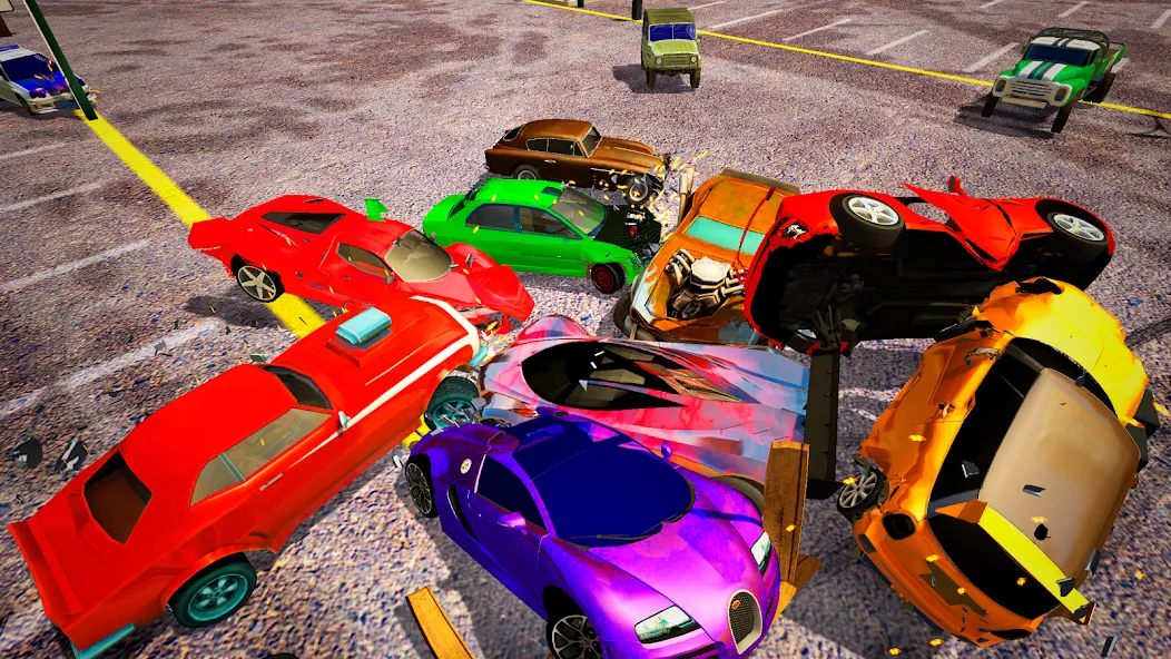 Demolition Derby Mad Car Crash (Дерби Деструкция Симулятор)  [МОД Menu] Screenshot 2