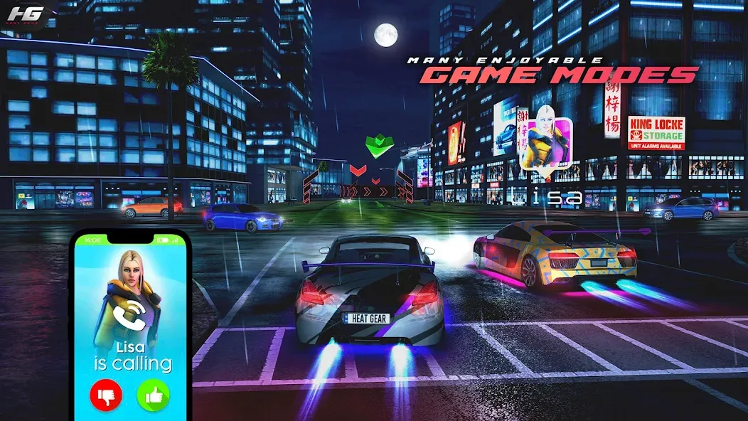 Heat Gear - Race & Drift World (Хит Гир)  [МОД Меню] Screenshot 2