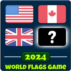 Скачать взлом World Flags Quiz Game (Ворлд Флагс Квиз Гейм)  [МОД Menu] - последняя версия apk на Андроид