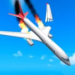 Скачать взломанную Plane Crash: Flight Simulator (Плейн Краш)  [МОД Unlocked] - последняя версия apk на Андроид