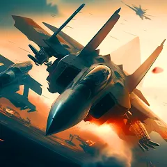 Взломанная Aircraft Strike: Jet Fighter  [МОД Menu] - полная версия apk на Андроид