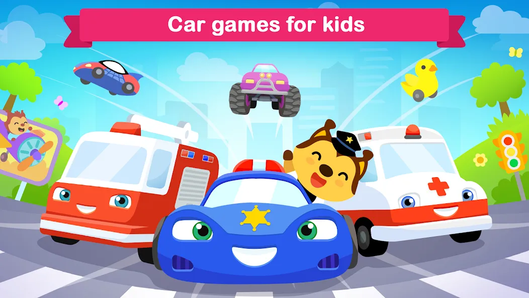 Car games for kids & toddler  [МОД Много денег] Screenshot 1