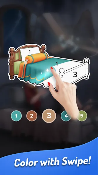 Colorswipes® - Color by Number  [МОД Все открыто] Screenshot 3