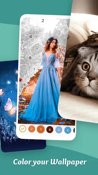 Coloring Game: Paint by Number  [МОД Бесконечные деньги] Screenshot 3