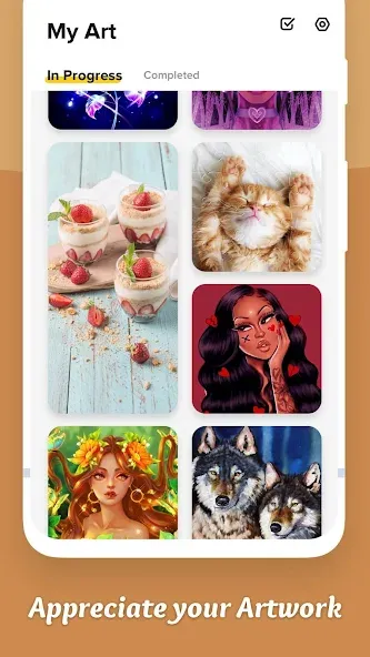 Coloring Game: Paint by Number  [МОД Бесконечные деньги] Screenshot 5