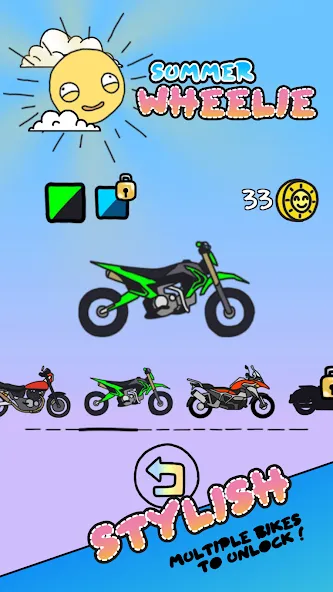 Summer Wheelie (Саммер Уили)  [МОД Много монет] Screenshot 2