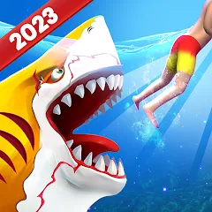 Взломанная Double Head Shark Attack PVP  [МОД Menu] - последняя версия apk на Андроид