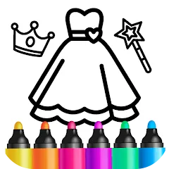 Взлом Bini Game Drawing for kids app (Бини)  [МОД Много денег] - стабильная версия apk на Андроид