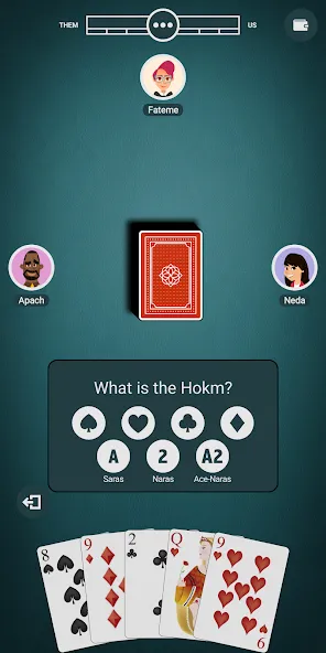 Hokm+  [МОД Меню] Screenshot 2