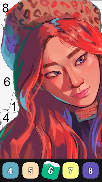 Kpop Paint by Numbers BT21  [МОД Много монет] Screenshot 5