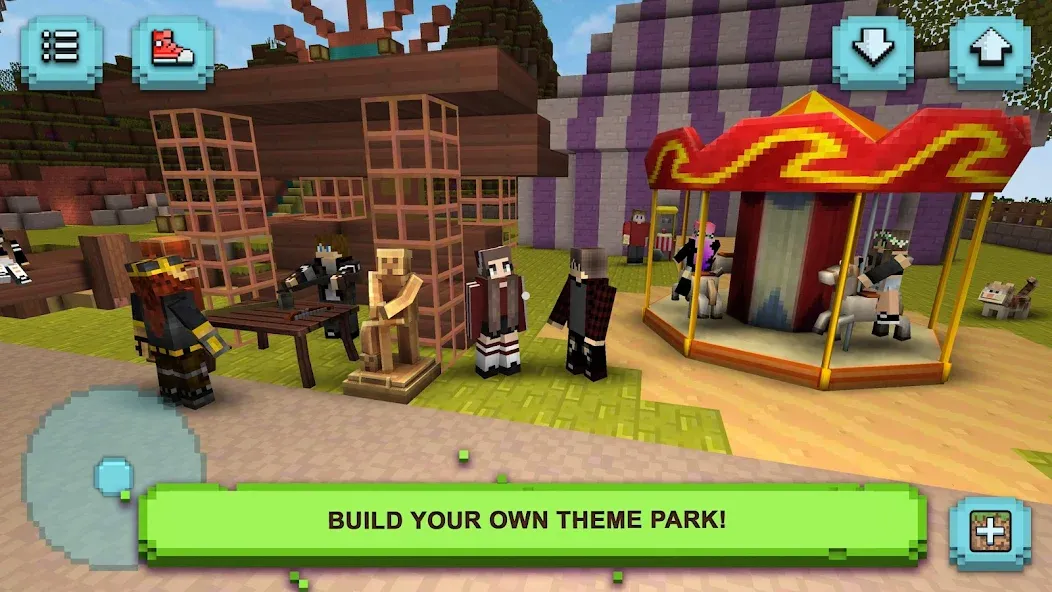 Theme Park Craft: Build & Ride  [МОД Unlocked] Screenshot 5