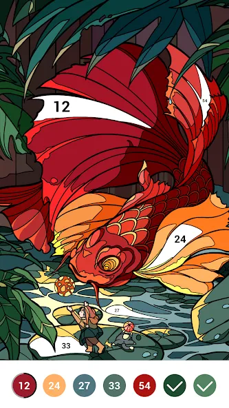 Casual Color - Color by Number  [МОД Бесконечные деньги] Screenshot 5