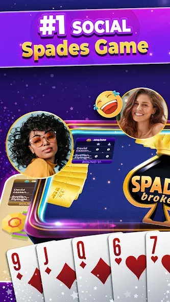 VIP Spades - Online Card Game (ВИП Спейдс)  [МОД Unlocked] Screenshot 2