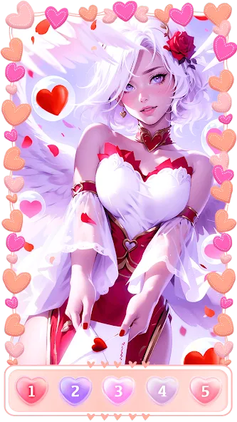 Love, Heart Coloring Book  [МОД Unlimited Money] Screenshot 2