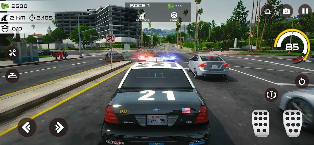 Highway Police Chase Simulator  [МОД Mega Pack] Screenshot 1