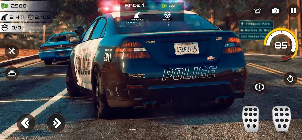 Highway Police Chase Simulator  [МОД Mega Pack] Screenshot 2