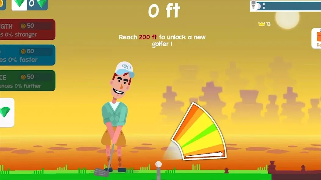 Golf Orbit: Oneshot Golf Games  [МОД Много монет] Screenshot 1