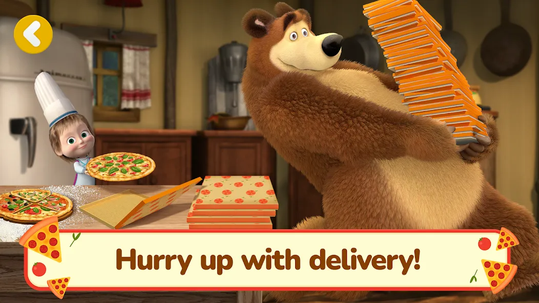Masha and the Bear Pizza Maker  [МОД Unlocked] Screenshot 4