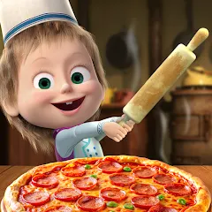 Взлом Masha and the Bear Pizza Maker  [МОД Unlocked] - полная версия apk на Андроид