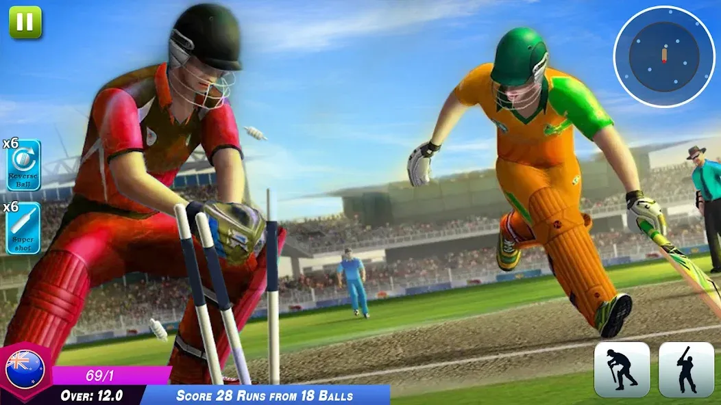 World Cricket Games Offline  [МОД Бесконечные деньги] Screenshot 4