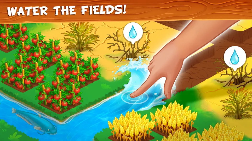 Farm Town - Family Farming Day (Фарм Таун)  [МОД Unlimited Money] Screenshot 1