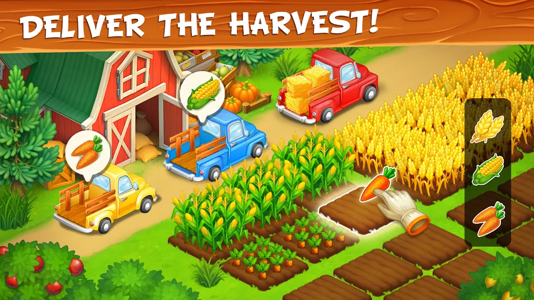Farm Town - Family Farming Day (Фарм Таун)  [МОД Unlimited Money] Screenshot 2