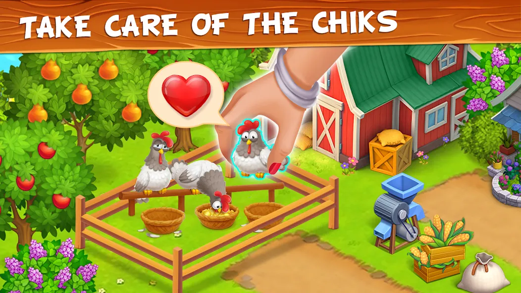 Farm Town - Family Farming Day (Фарм Таун)  [МОД Unlimited Money] Screenshot 4
