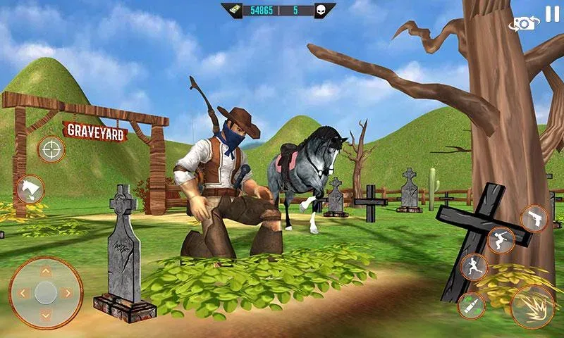 West Cowboy Shooting Games 3D  [МОД Бесконечные монеты] Screenshot 4