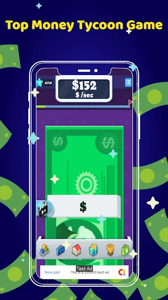Money Clicker Game -Money Rain  [МОД Unlocked] Screenshot 5
