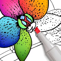 Скачать взлом Coloring for adults offline  [МОД Меню] - последняя версия apk на Андроид