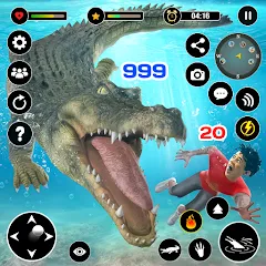 Скачать взлом Animal Crocodile Attack Sim (Энимал Крокодайл Аттак Сим)  [МОД Бесконечные монеты] - стабильная версия apk на Андроид