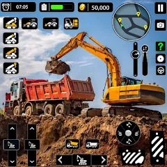 Скачать взломанную Snow Offroad Construction Game  [МОД Все открыто] - стабильная версия apk на Андроид