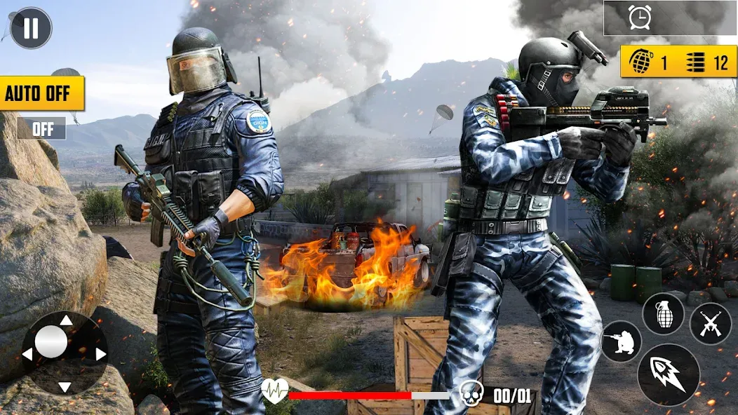 Gun Shooting Games Fps Offline  [МОД Menu] Screenshot 5