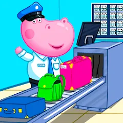 Взломанная Hippo: Airport Profession Game  [МОД Unlimited Money] - последняя версия apk на Андроид