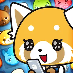 Взлом Aggretsuko : Match 3 Puzzle (Аггретсуко)  [МОД Mega Pack] - стабильная версия apk на Андроид