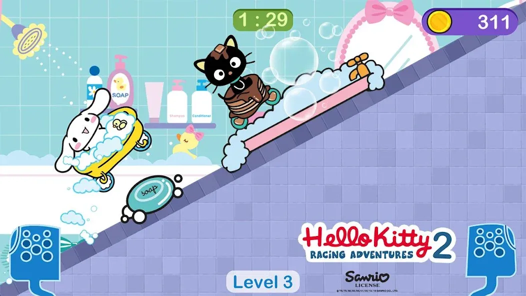 Hello Kitty games - car game  [МОД Menu] Screenshot 3
