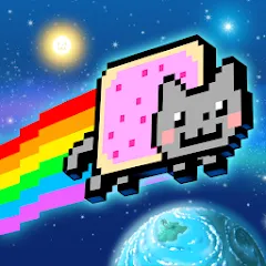 Взлом Nyan Cat: Lost In Space (Нян Кэт)  [МОД Меню] - полная версия apk на Андроид