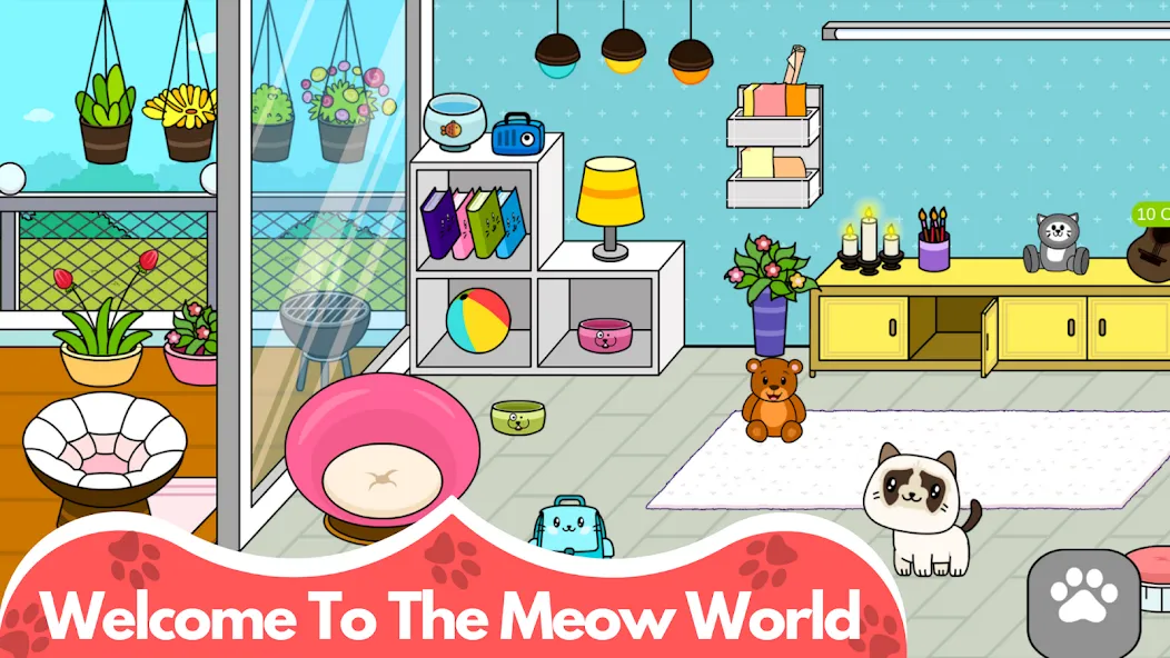 My Cat Town - Cute Kitty Games  [МОД Mega Pack] Screenshot 1