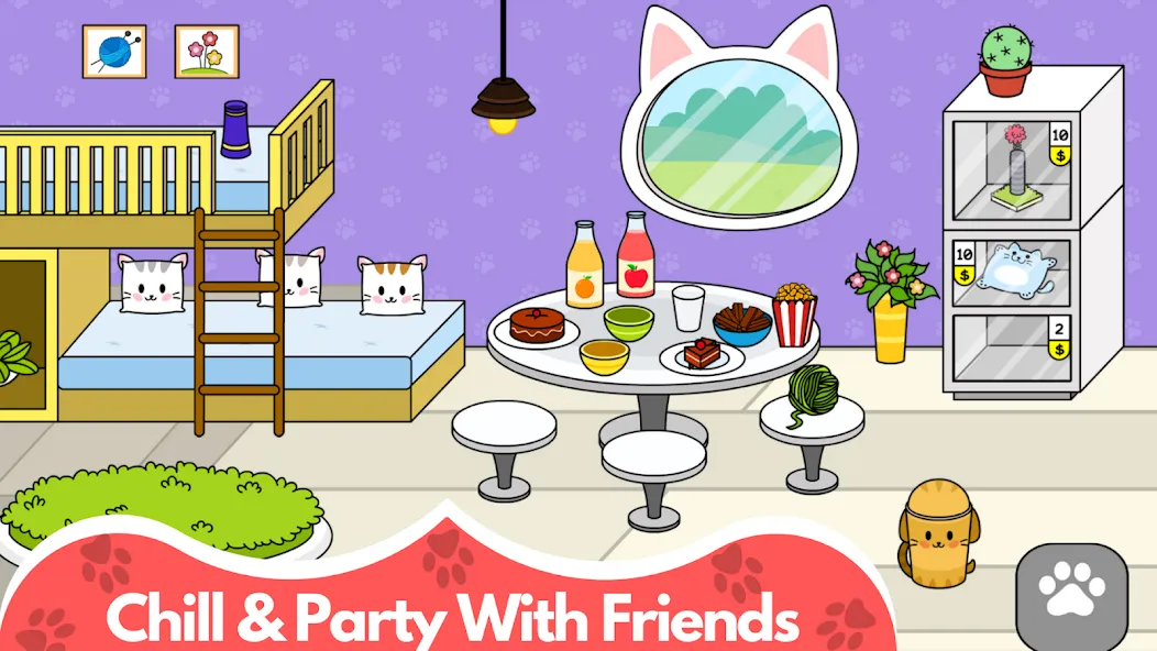 My Cat Town - Cute Kitty Games  [МОД Mega Pack] Screenshot 3