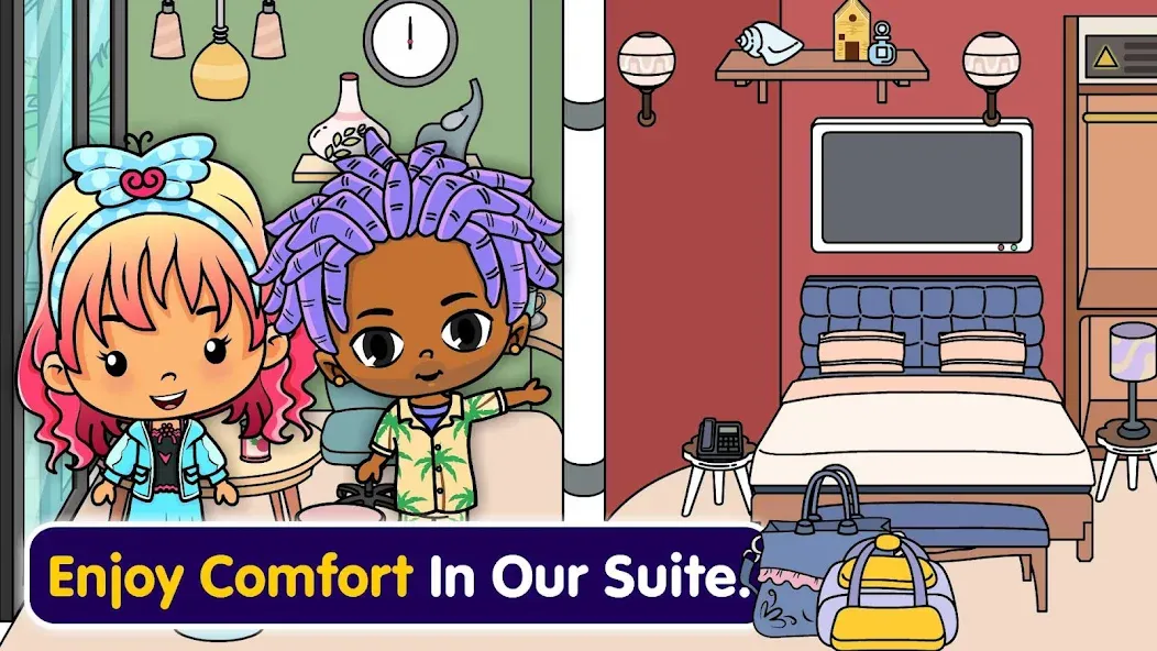 Tizi Town - My Hotel Games  [МОД Много монет] Screenshot 2