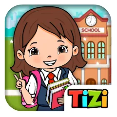 Скачать взломанную Tizi Town - My School Games  [МОД Все открыто] - стабильная версия apk на Андроид