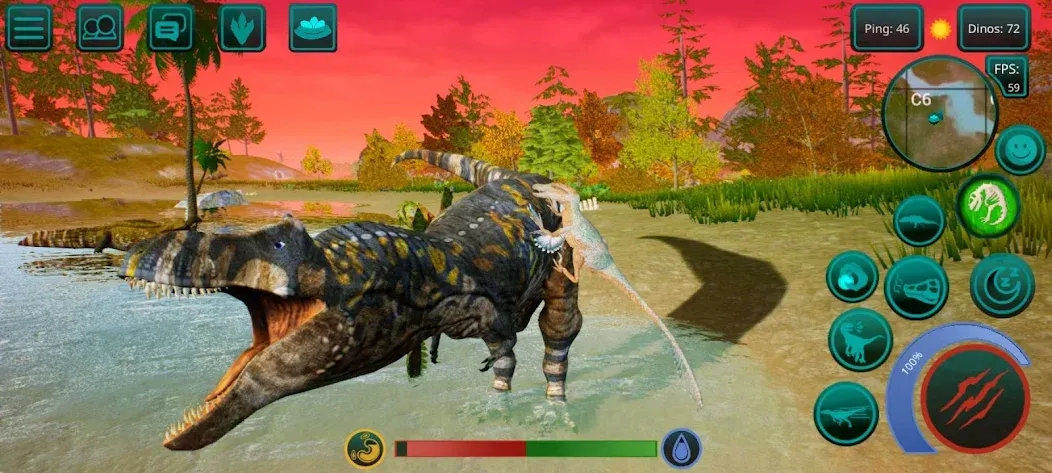 The Cursed Dinosaur Isle: Game  [МОД Menu] Screenshot 1