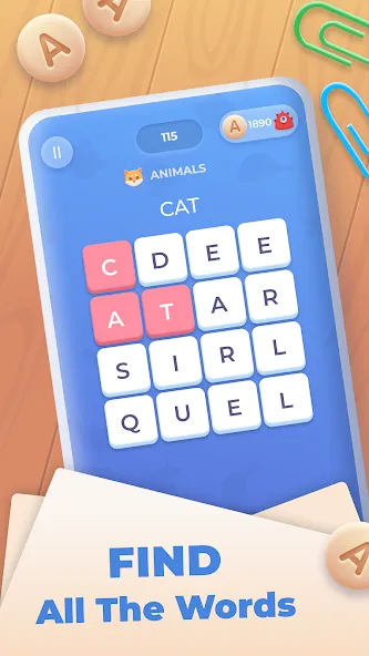 Word Wheel - Word Search  [МОД Unlimited Money] Screenshot 2