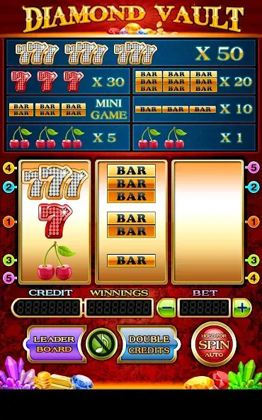 Diamond Vault Slots - Vegas (Бриллиантовые ячейки слотов)  [МОД Mega Pack] Screenshot 1