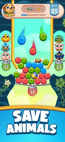 Farm Blast - Merge & Pop  [МОД Бесконечные монеты] Screenshot 4