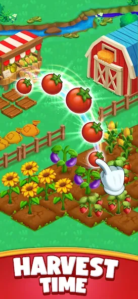 Farm Blast - Merge & Pop  [МОД Бесконечные монеты] Screenshot 5