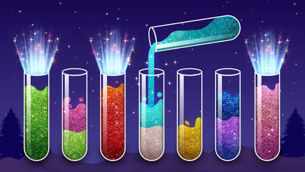 Color Water Sort Wooden Puzzle (Цвет воды Сорт Вуди Пазл)  [МОД Unlimited Money] Screenshot 1